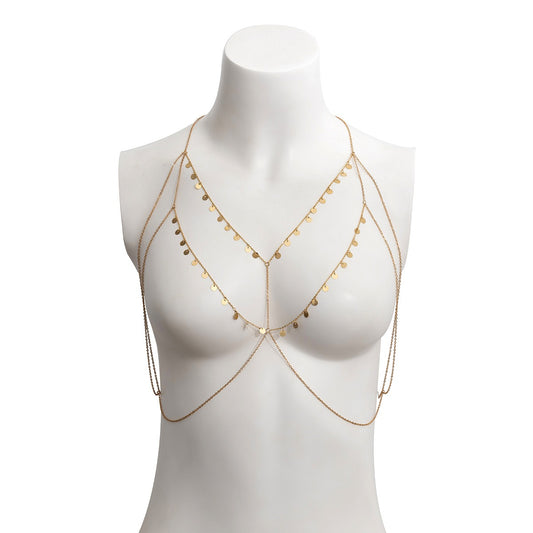 Sexy Chain with Minimalist Sequins and Tassels for Chest and Body